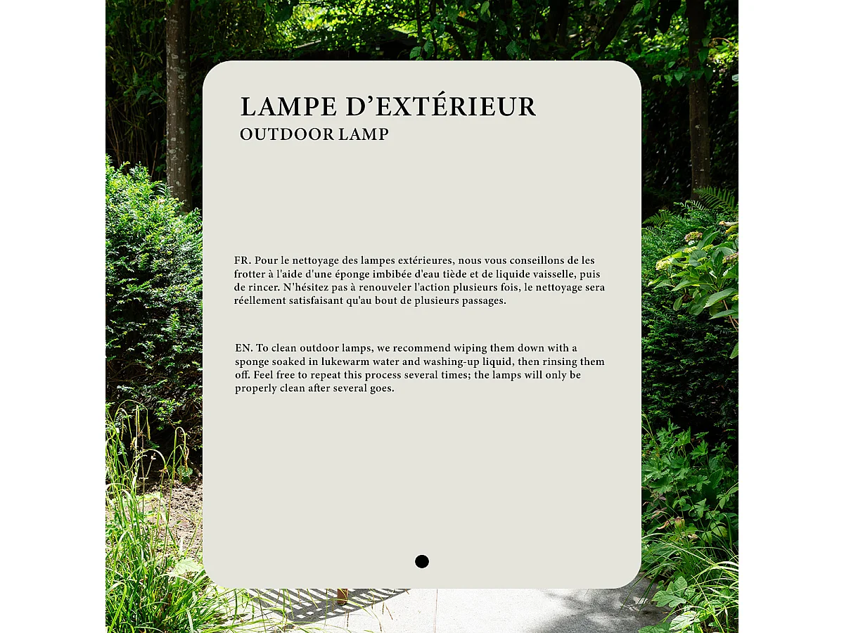 Lampe pour le jardin LED ronde 60 cm multicolore