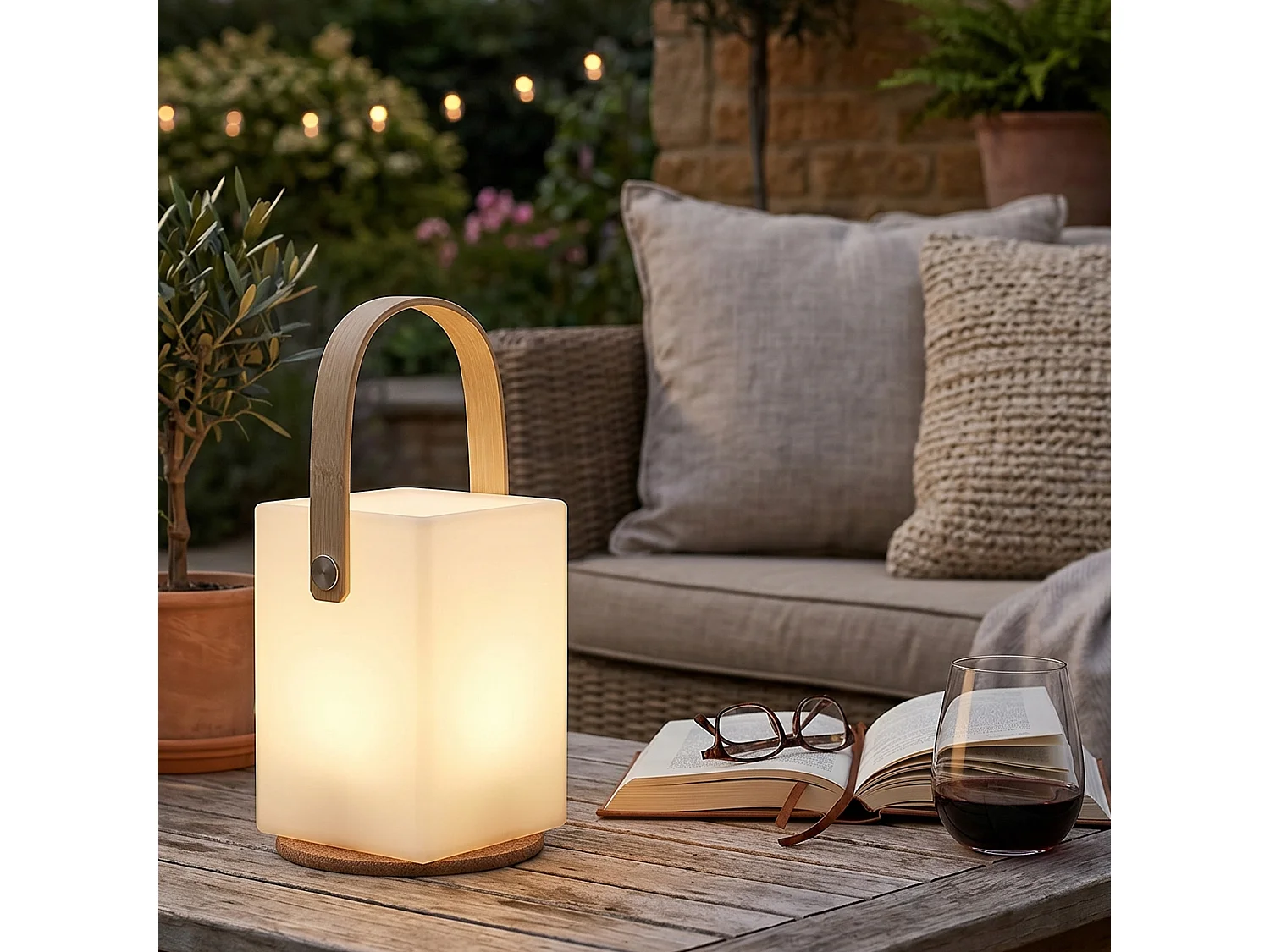 Lampe de table led cubique LISBOA