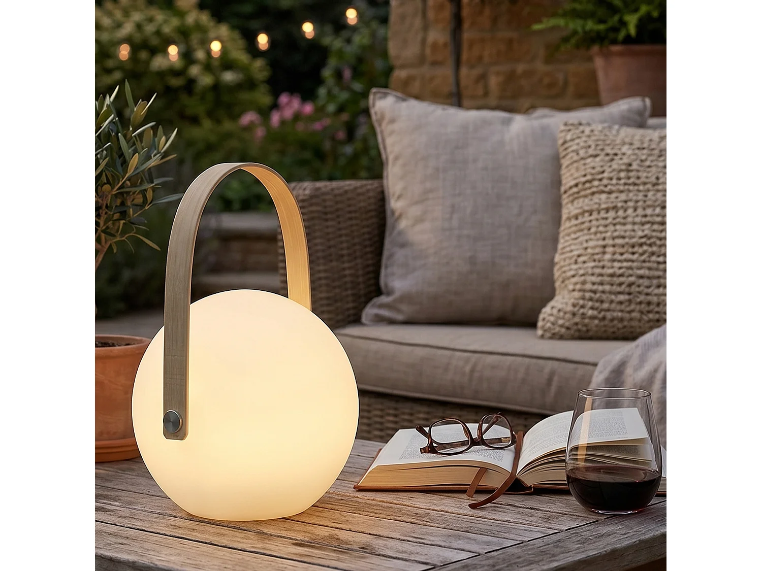 Lampe de table led ronde ATOM