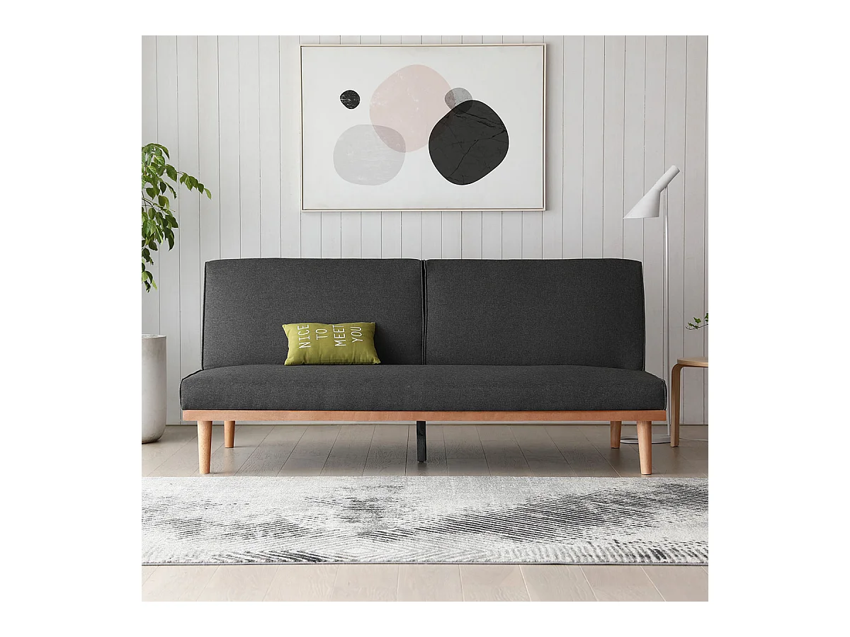 Canapé convertible gris ELY Wilsa Indoor