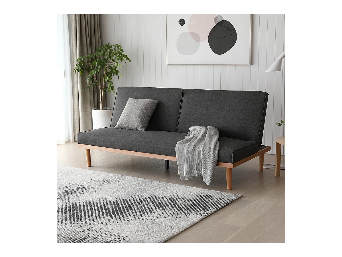 Canapé convertible gris ELY Wilsa Indoor