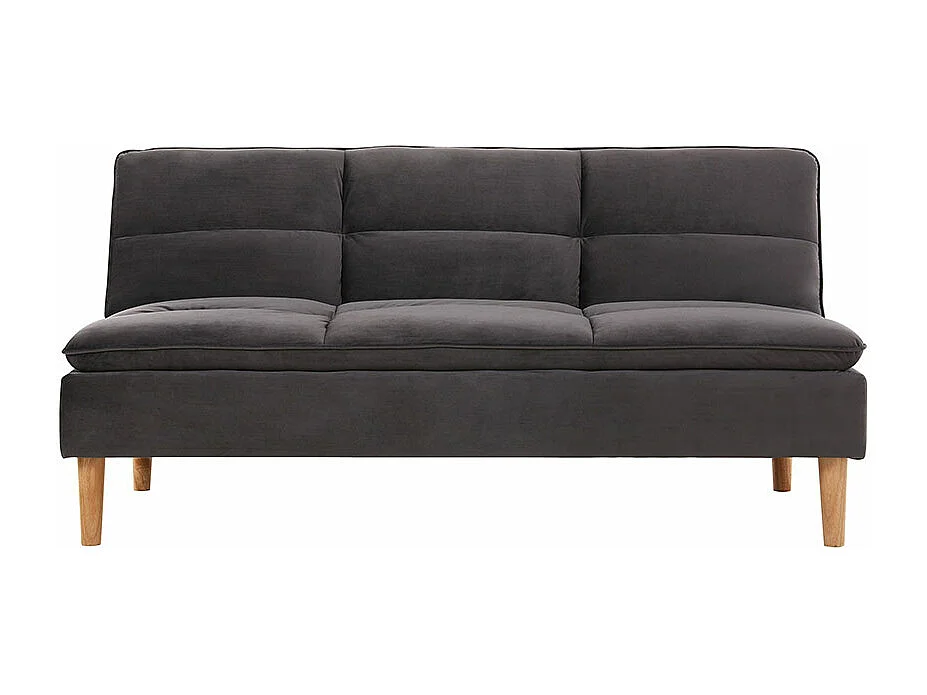 Canapé convertible anthracite LEEDS