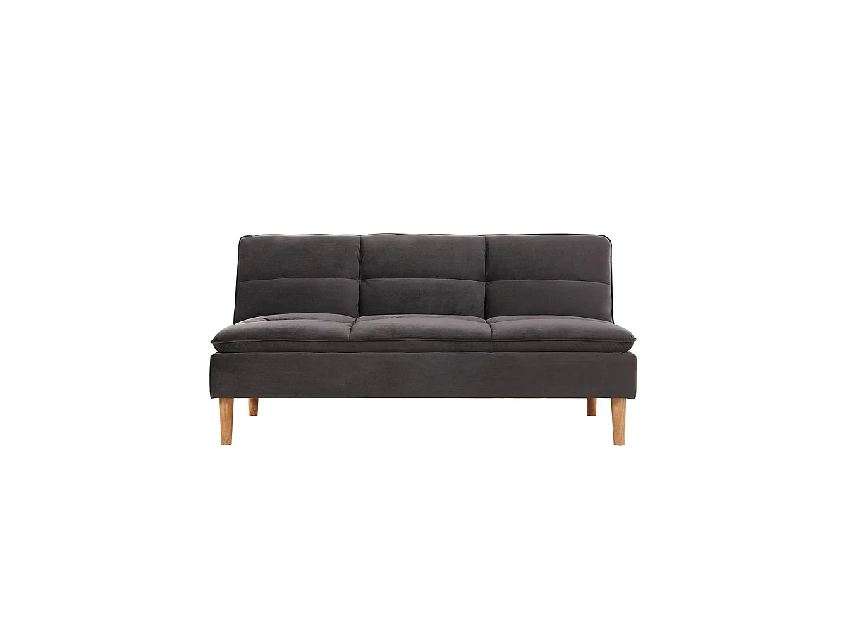 Canapé convertible anthracite LEEDS