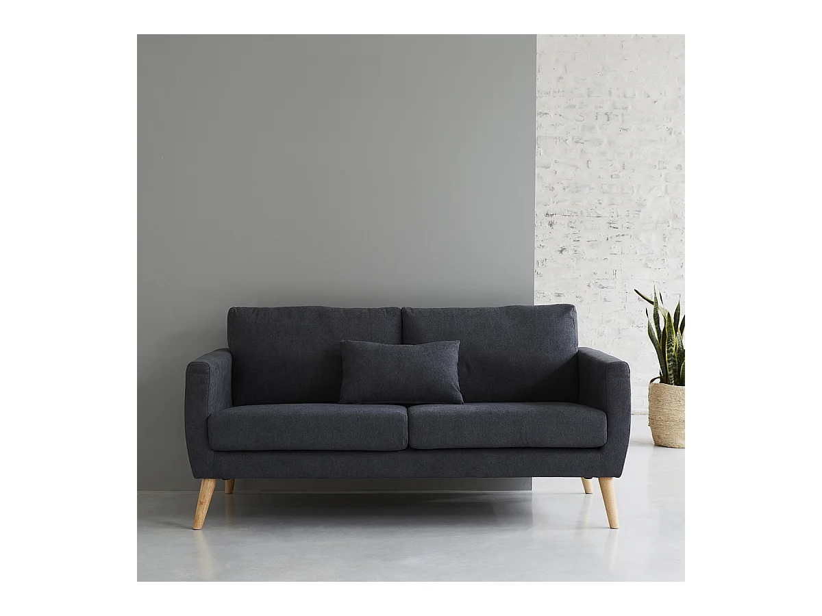 Canapé gris foncé intemporel MORA Wilsa Indoor