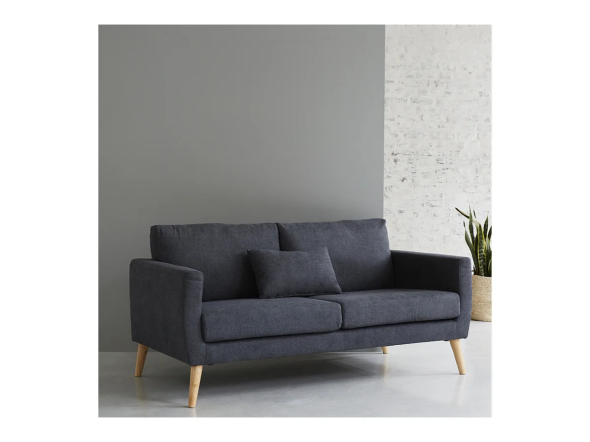 Canapé gris foncé intemporel MORA Wilsa Indoor