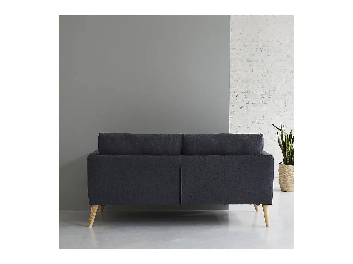 Canapé gris foncé intemporel MORA Wilsa Indoor