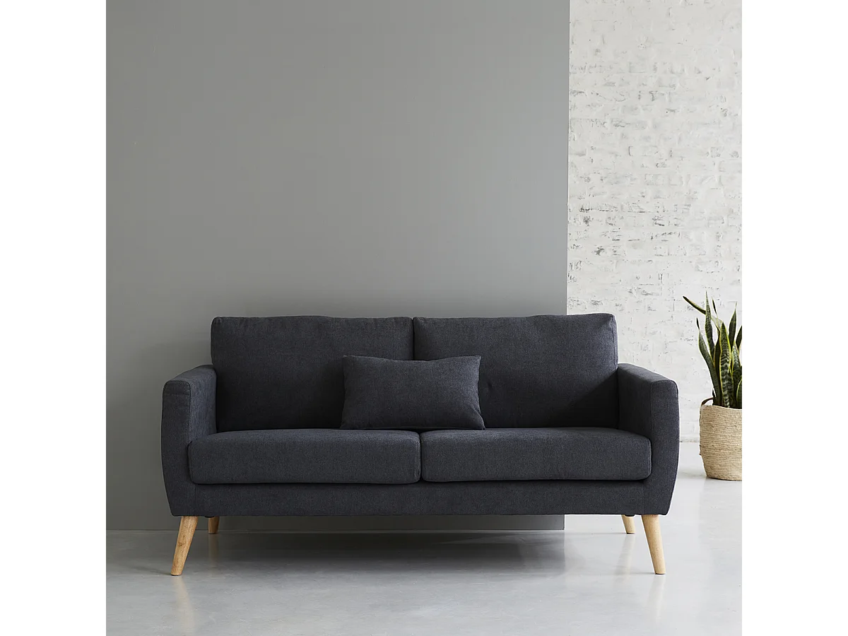 Canapé gris foncé intemporel MORA Wilsa Indoor