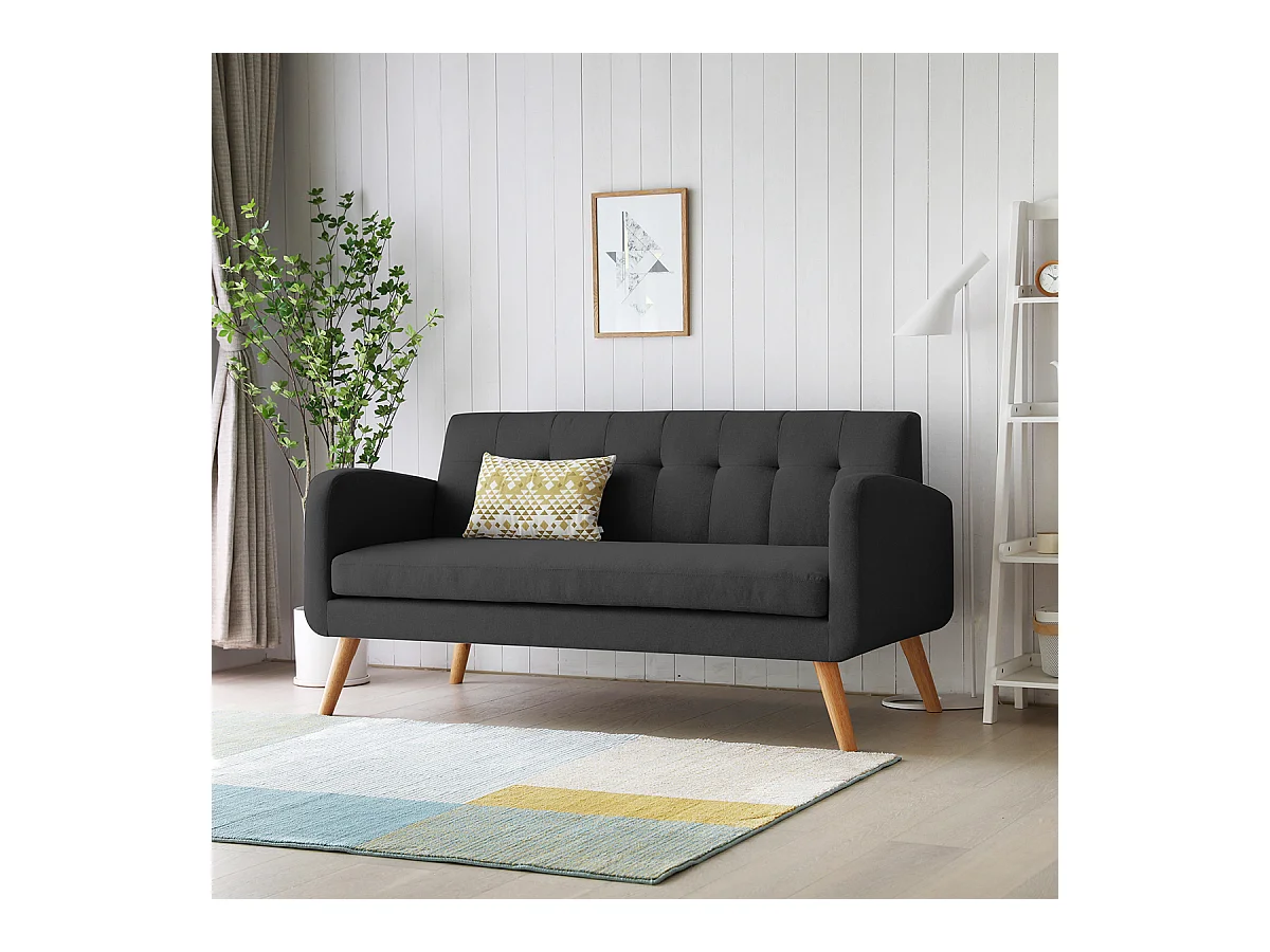 Canapé gris foncé MALMO Wilsa Indoor