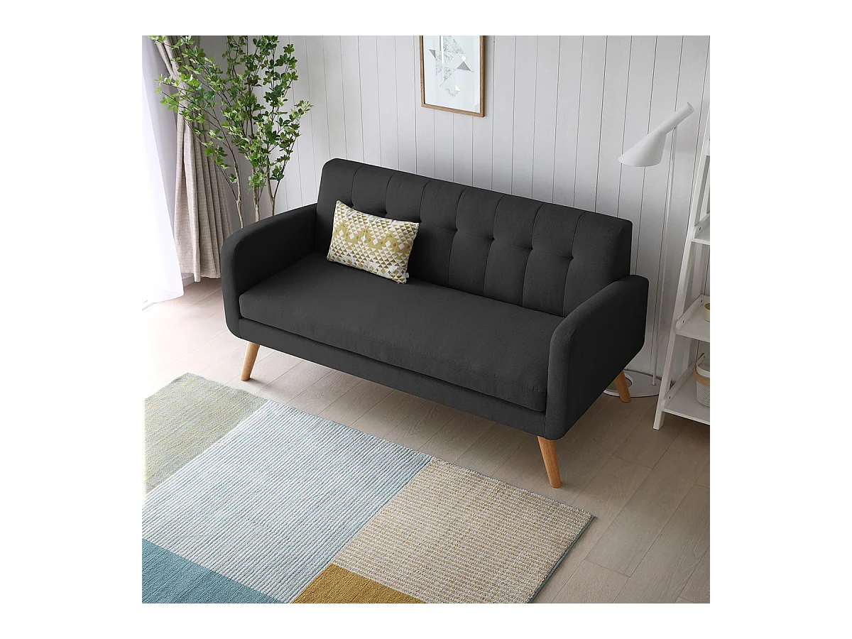 Canapé gris foncé MALMO Wilsa Indoor