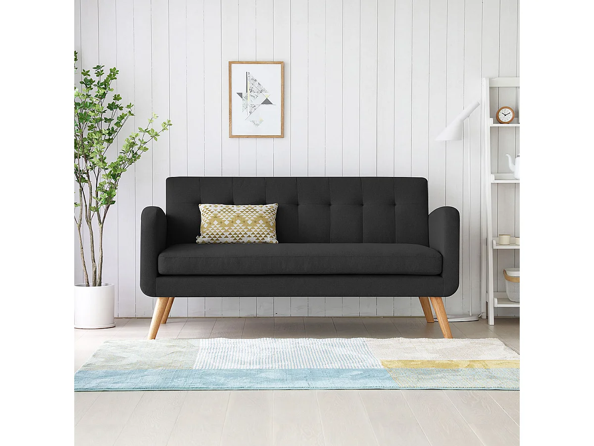 Canapé gris foncé MALMO Wilsa Indoor