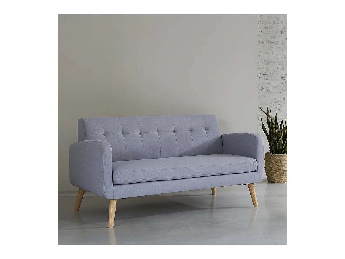 Canapé gris souris MALMO Wilsa Indoor