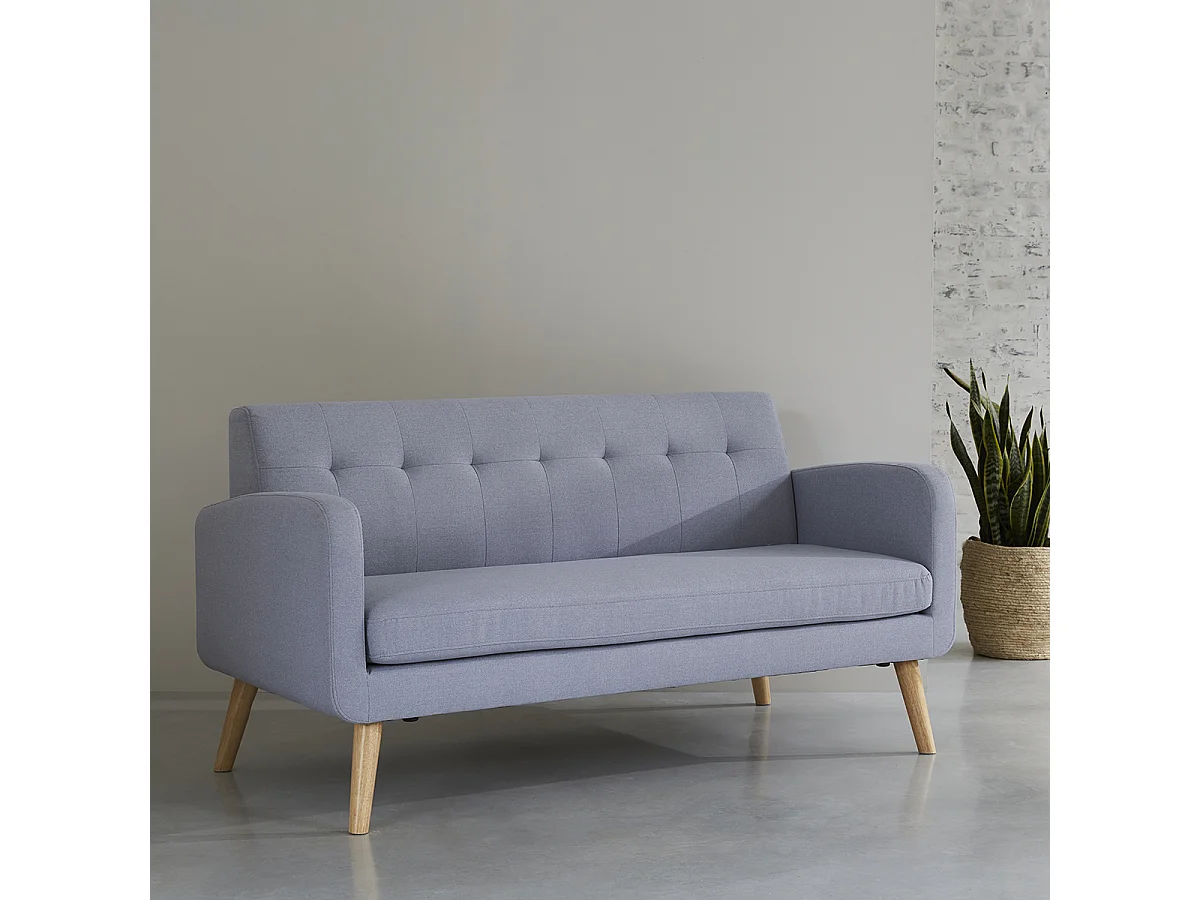 Canapé gris souris MALMO Wilsa Indoor