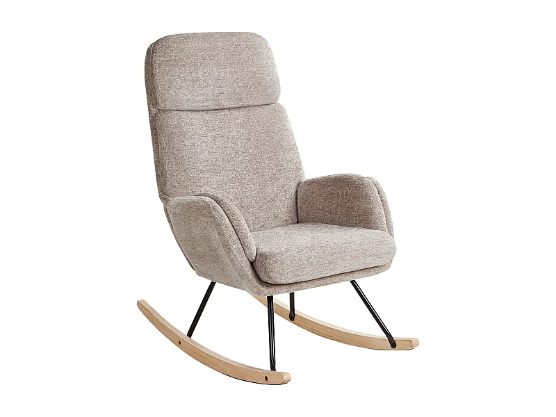 Schaukelsessel KVELIA Stoff Taupe