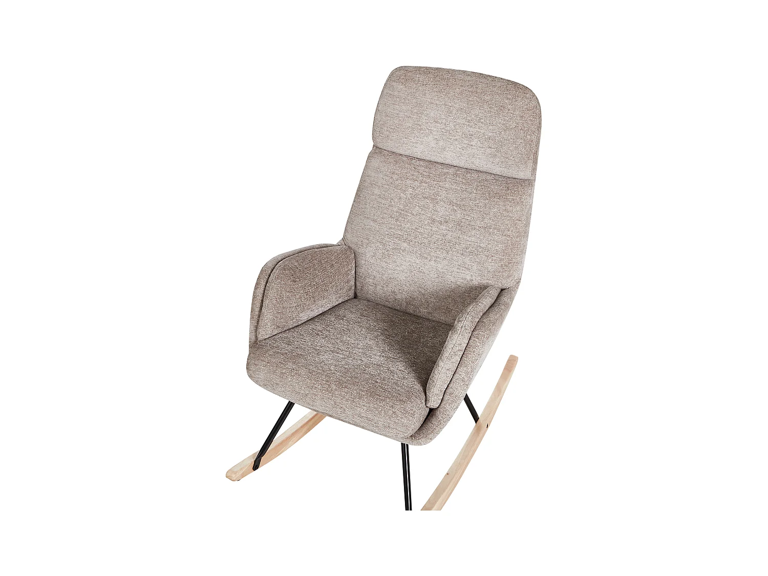 Fauteuil à bascule KVELIA Tissu Taupe