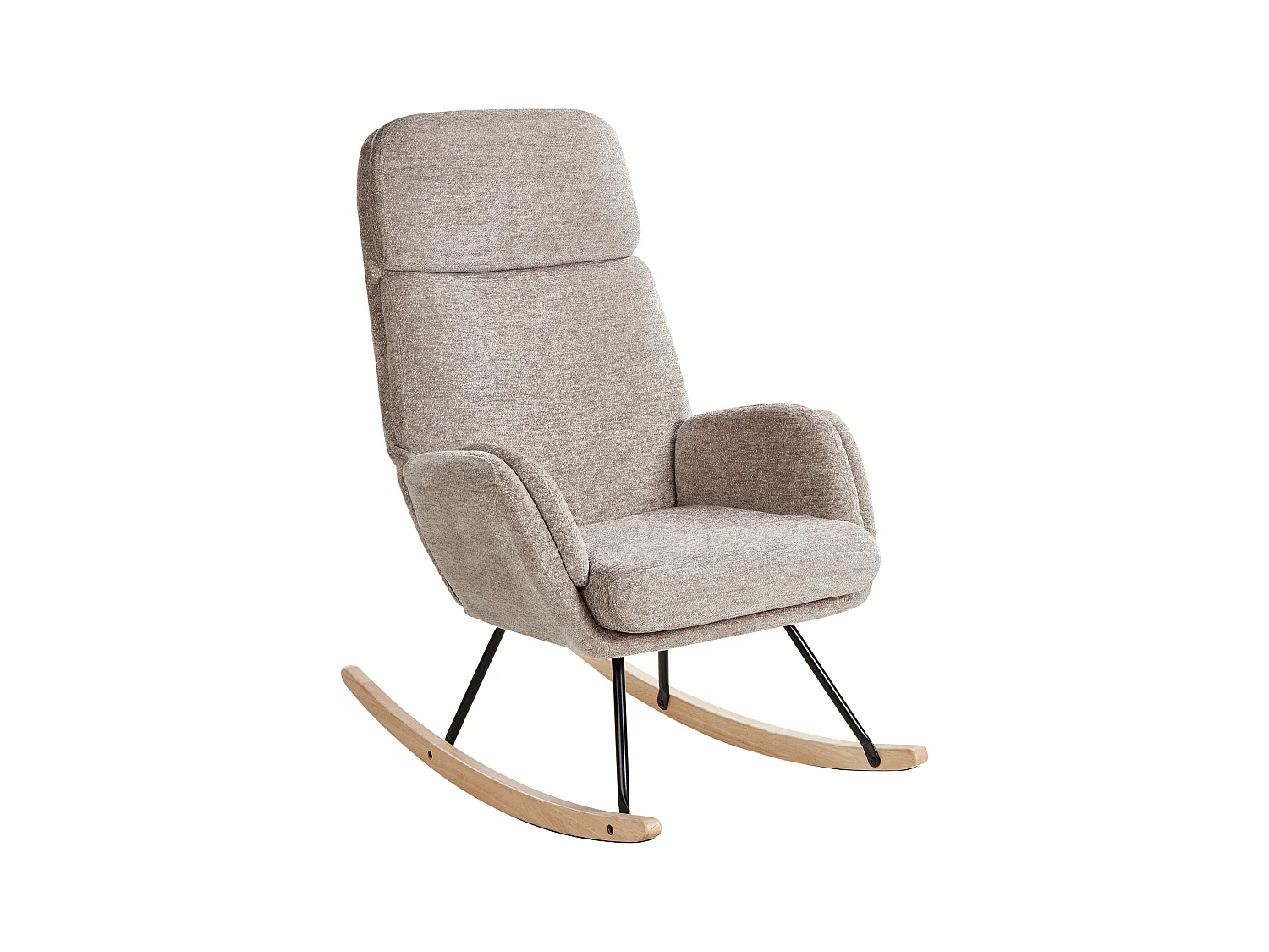 Fauteuil à bascule KVELIA Tissu Taupe