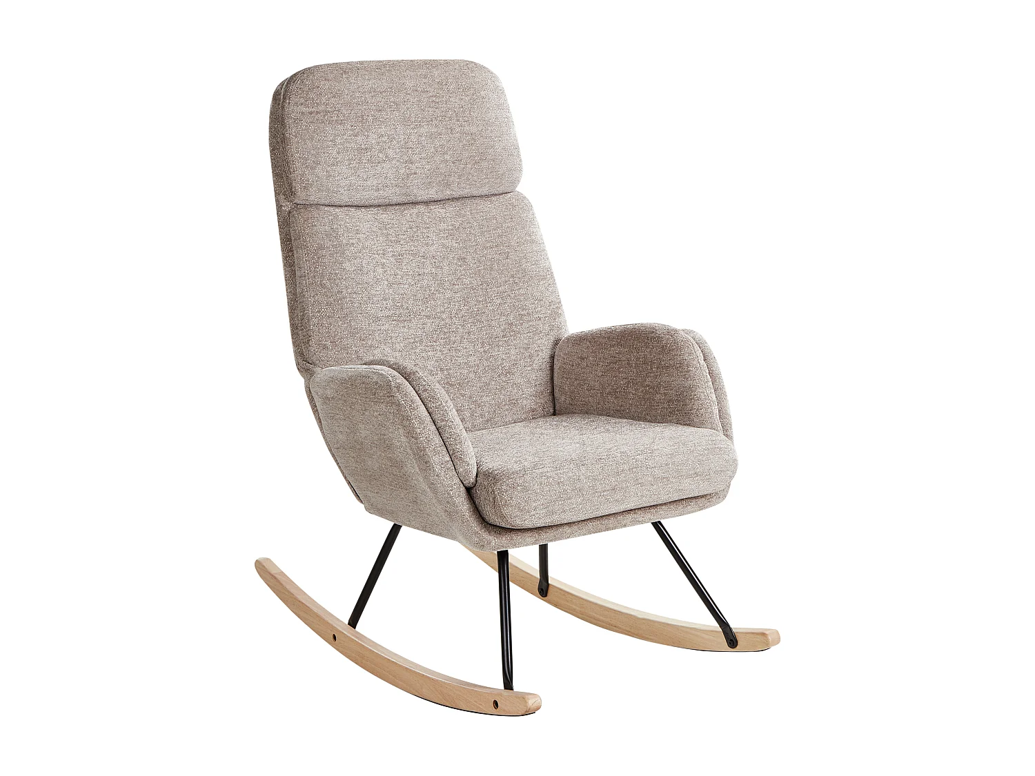 Fauteuil à bascule KVELIA Tissu Taupe