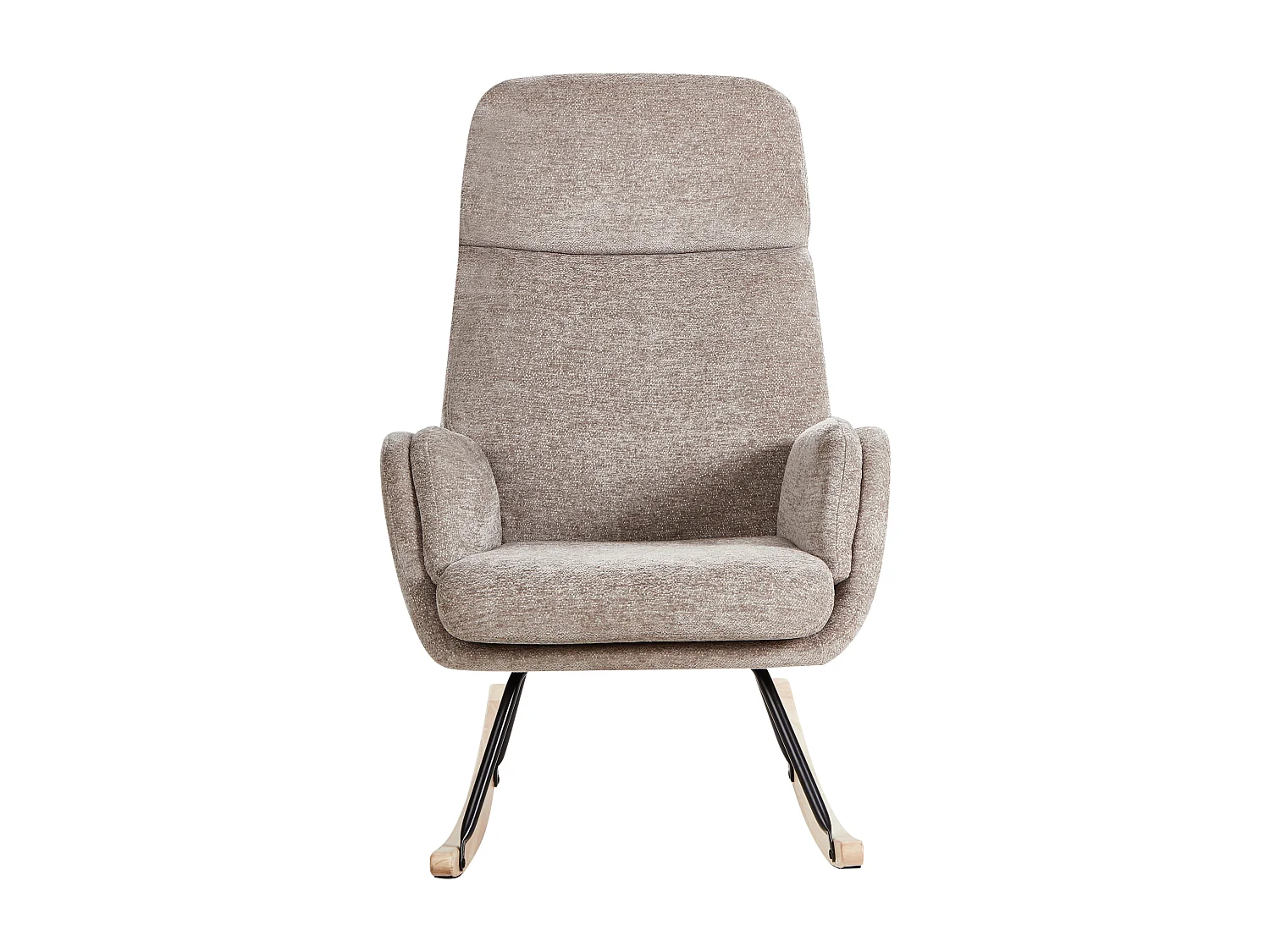 Schaukelsessel KVELIA Stoff Taupe