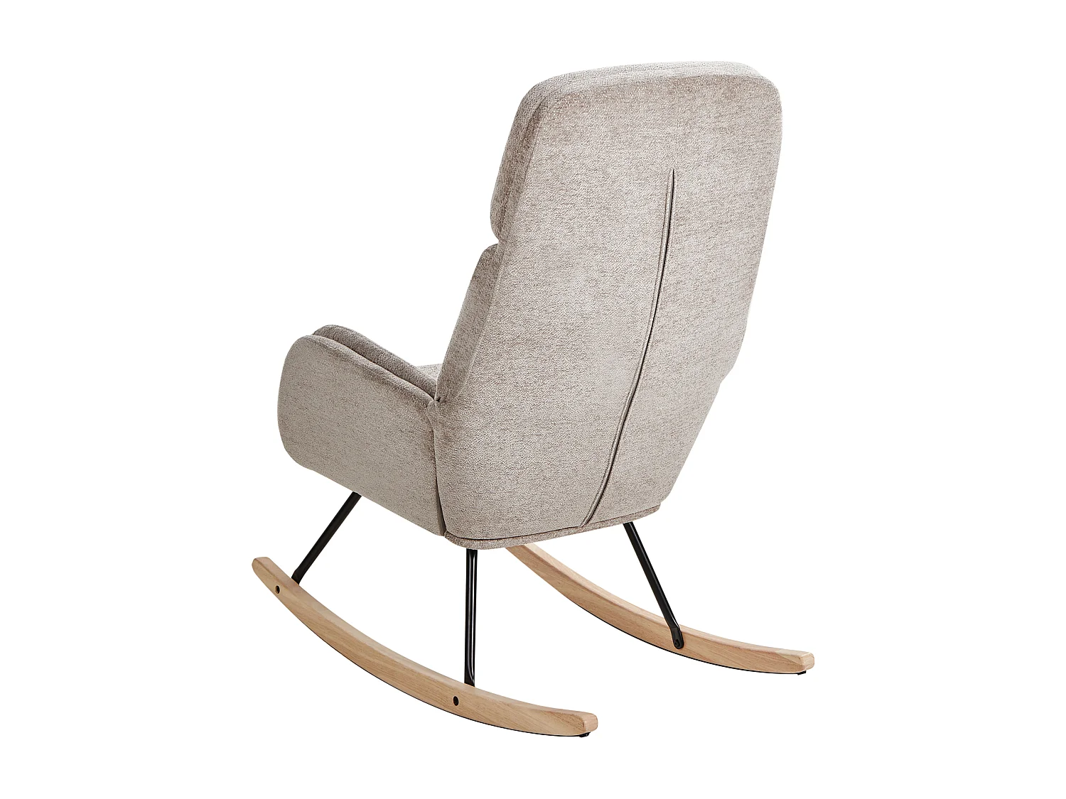 Schaukelsessel KVELIA Stoff Taupe