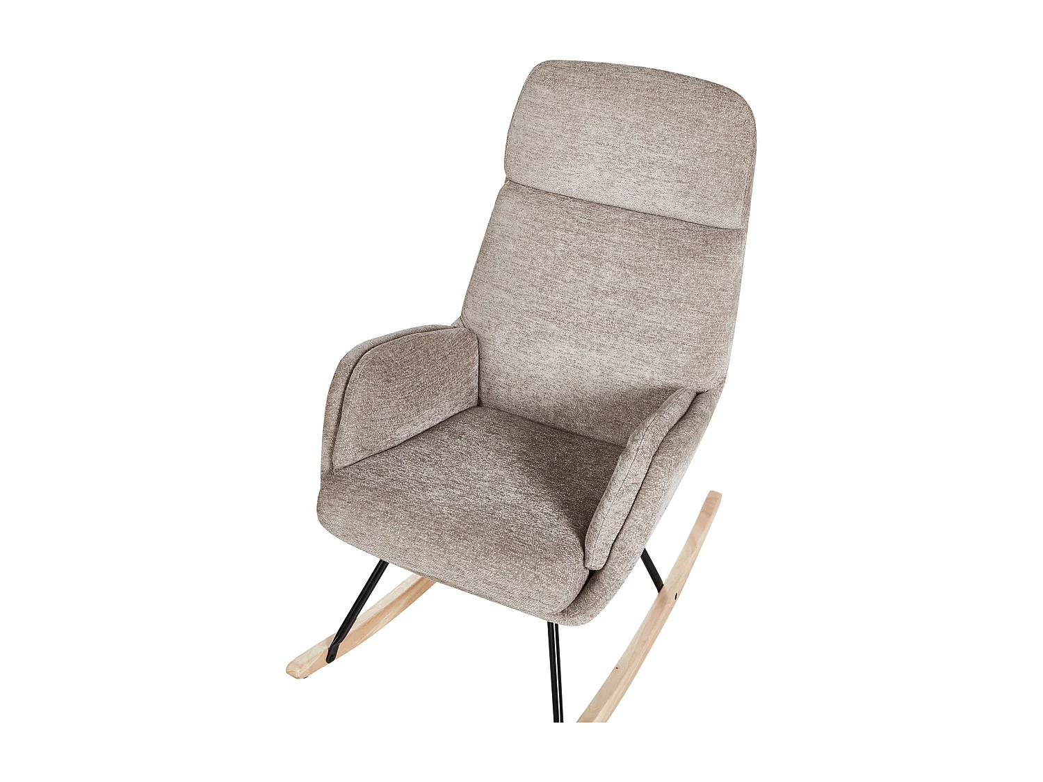 Schaukelsessel KVELIA Stoff Taupe