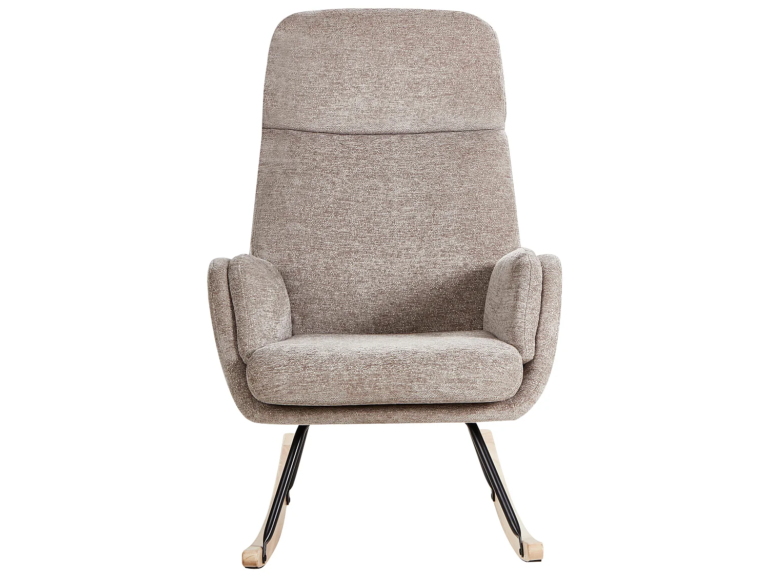 Rocking Chair KVELIA Fabric Taupe