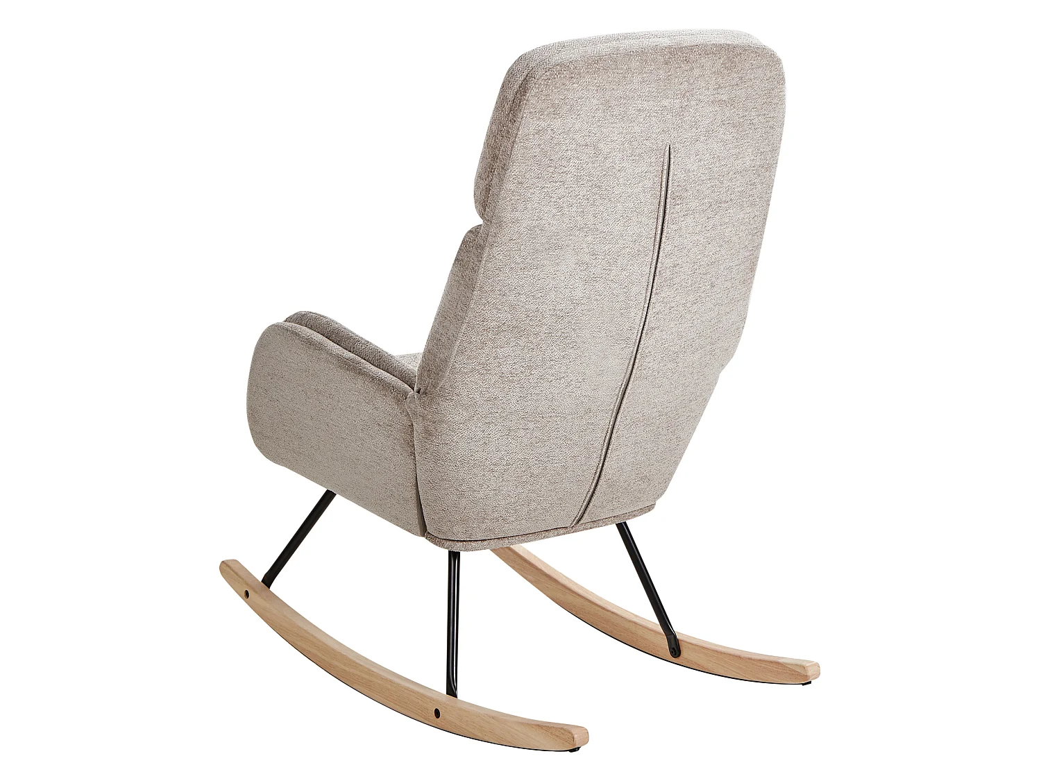 Rocking Chair KVELIA Fabric Taupe