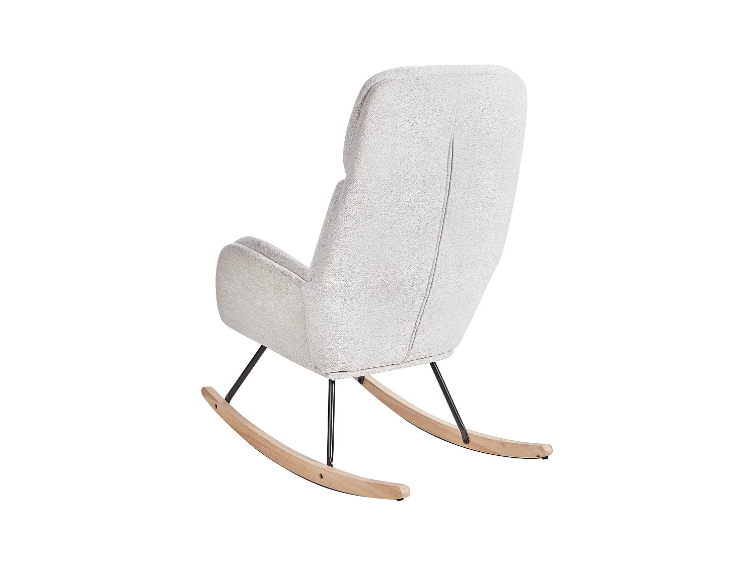 Fauteuil à bascule KVELIA Tissu Blanc cassé