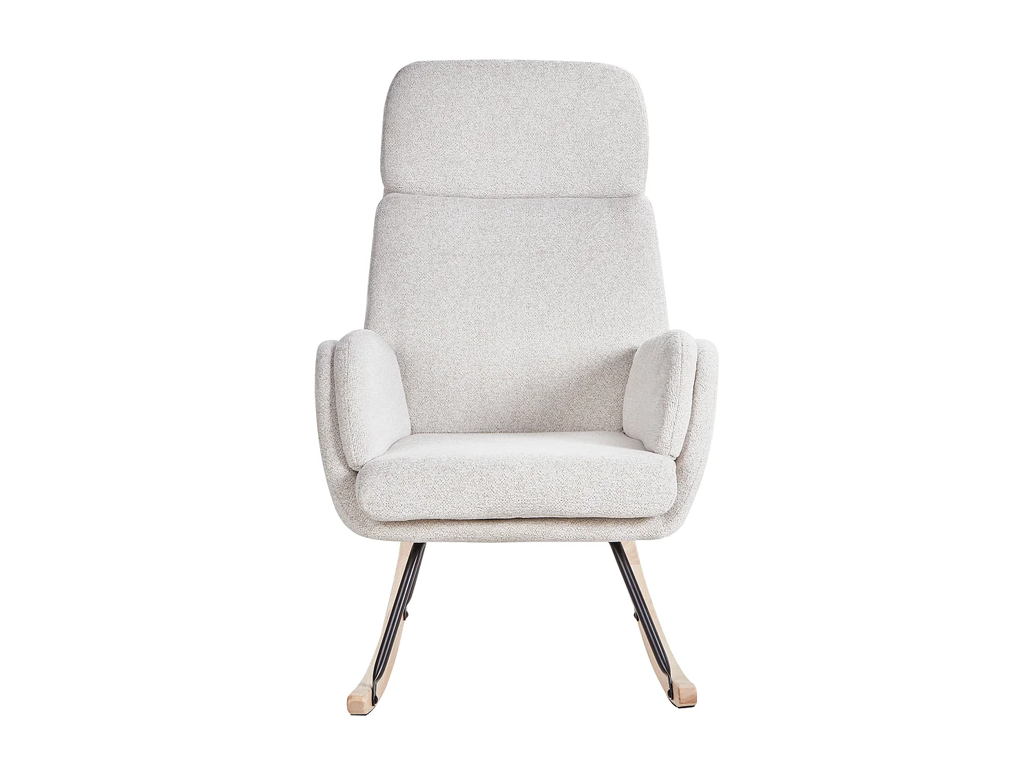 Fauteuil à bascule KVELIA Tissu Blanc cassé
