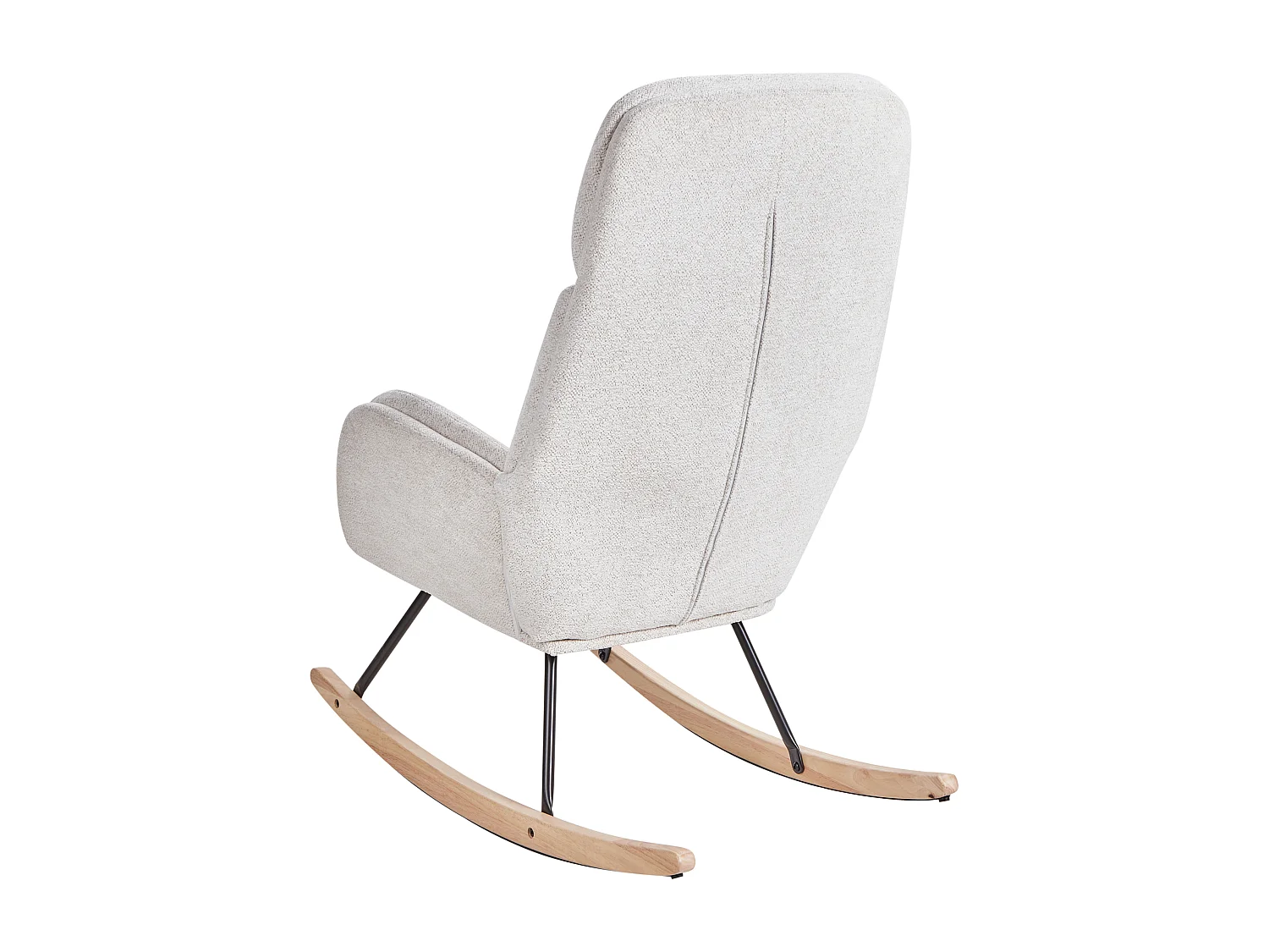 Fauteuil à bascule KVELIA Tissu Blanc cassé
