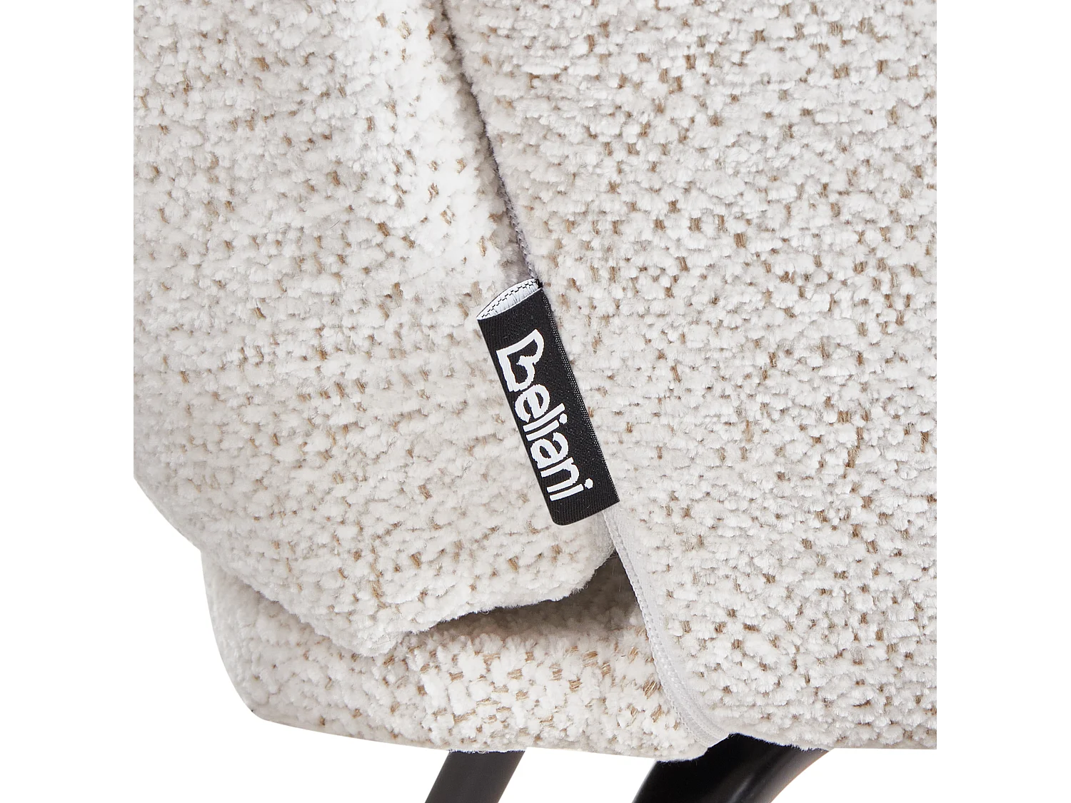 Schaukelsessel KVELIA Stoff Cremeweiss