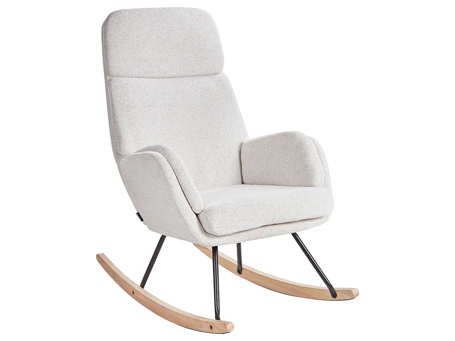 Fauteuil à bascule KVELIA Tissu Blanc cassé