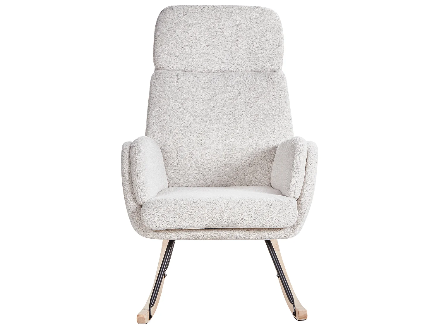 Fauteuil à bascule KVELIA Tissu Blanc cassé