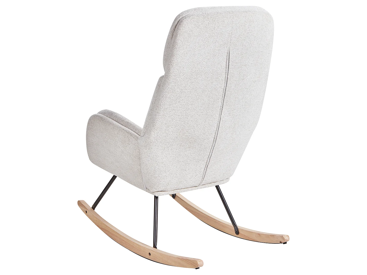 Fauteuil à bascule KVELIA Tissu Blanc cassé