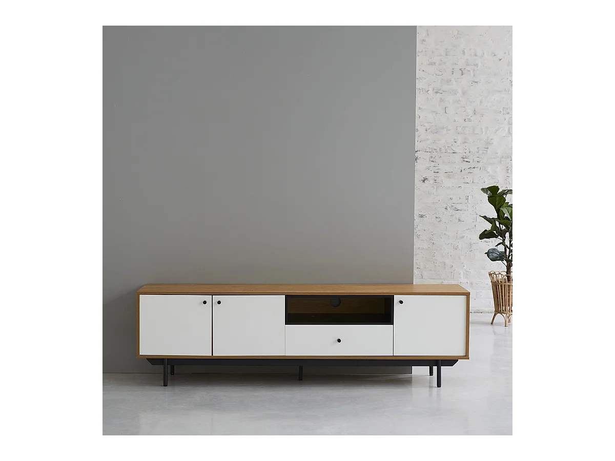 Meuble TV BERLIN 3 placards Wilsa Indoor