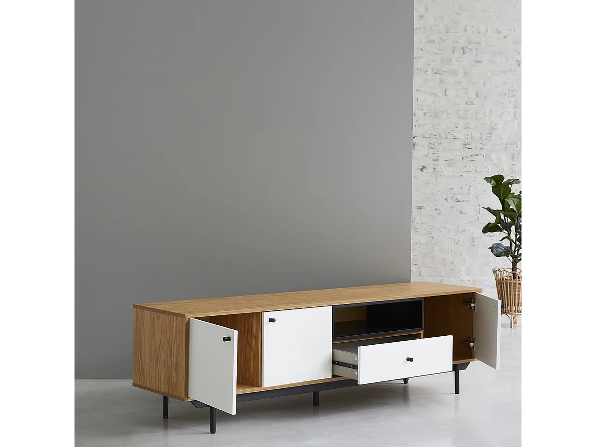 Meuble TV BERLIN 3 placards Wilsa Indoor