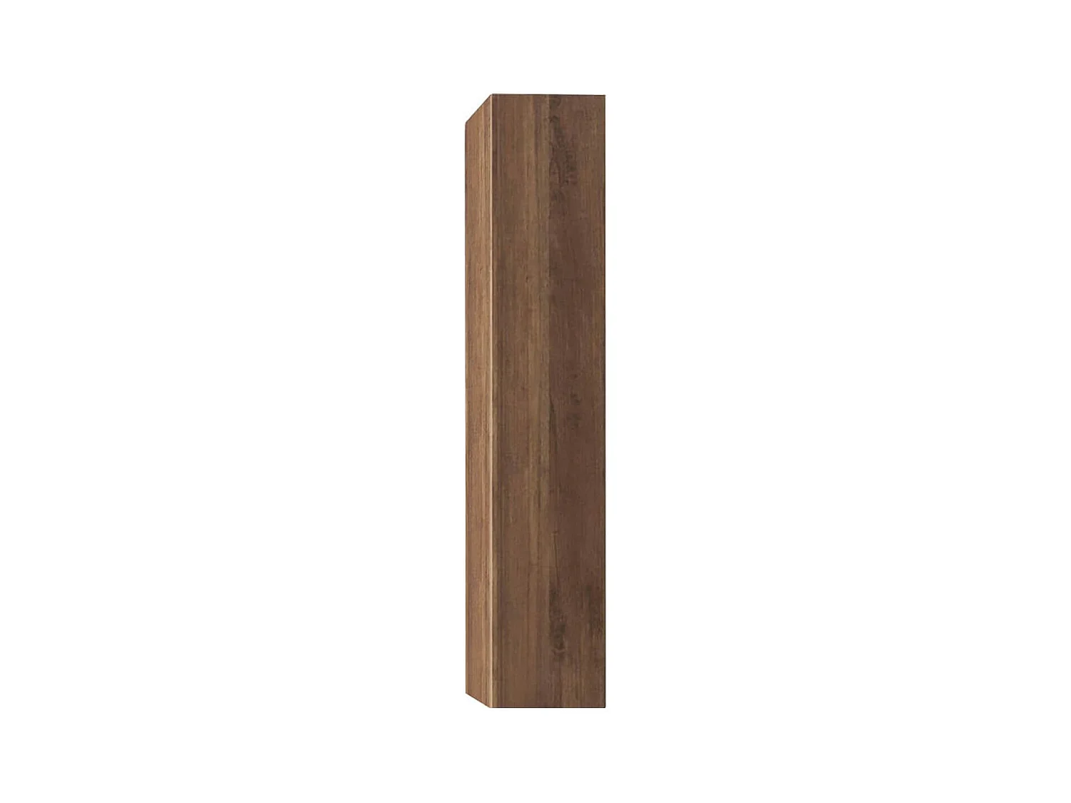 ZEUS - Colonne murale suspendue 1 porte aspect bois finition Mercure