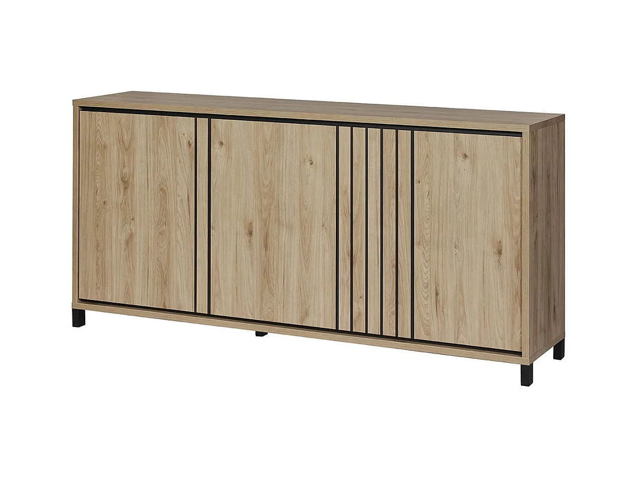 Ensemble séjour buffet + table basse + meuble TV Aspect bois - ANTHONY