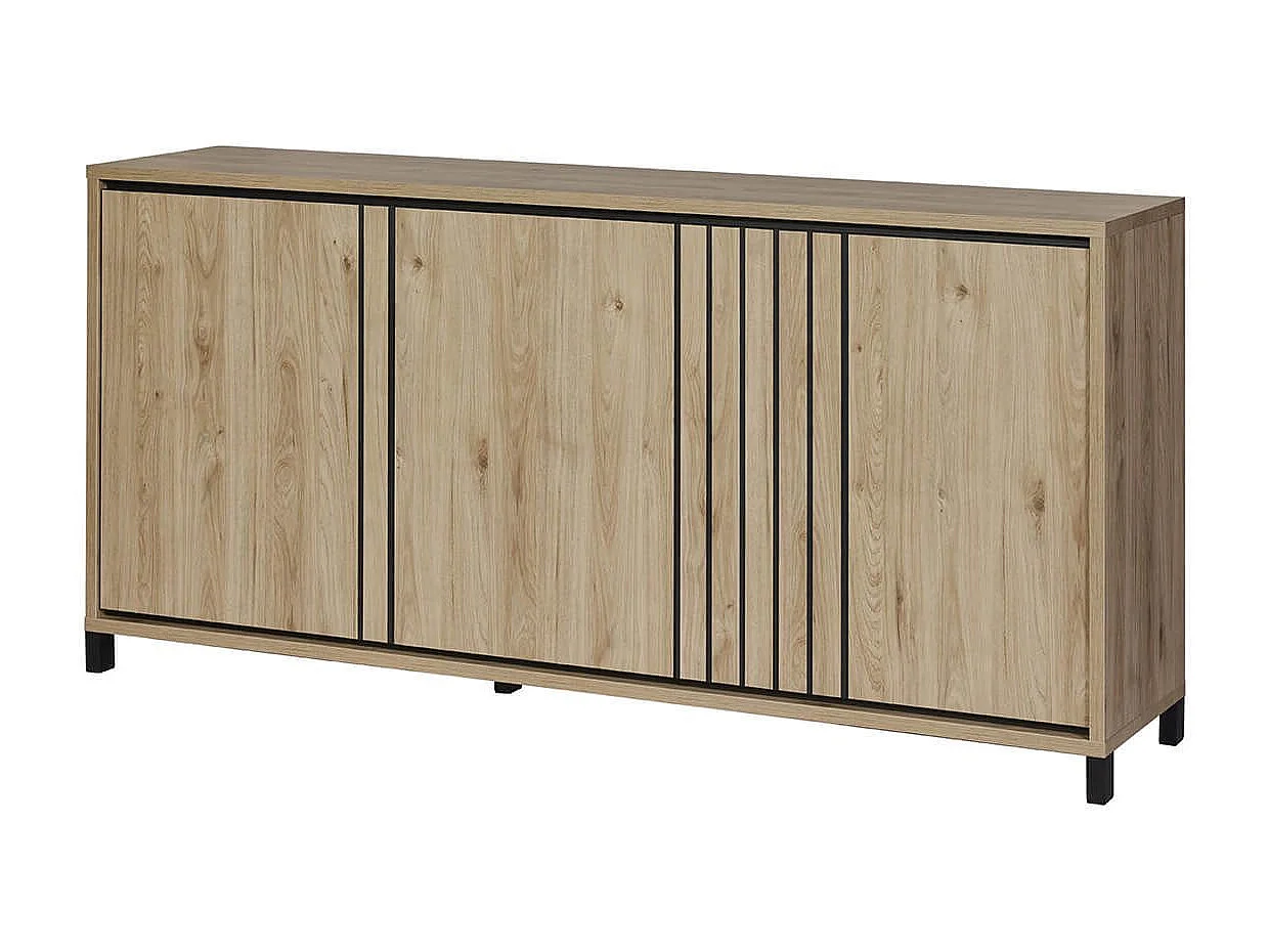Ensemble séjour buffet + table basse + meuble TV Aspect bois - ANTHONY