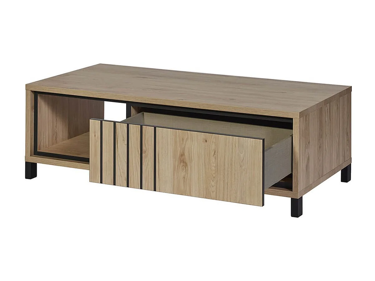 Ensemble séjour buffet + table basse + meuble TV Aspect bois - ANTHONY