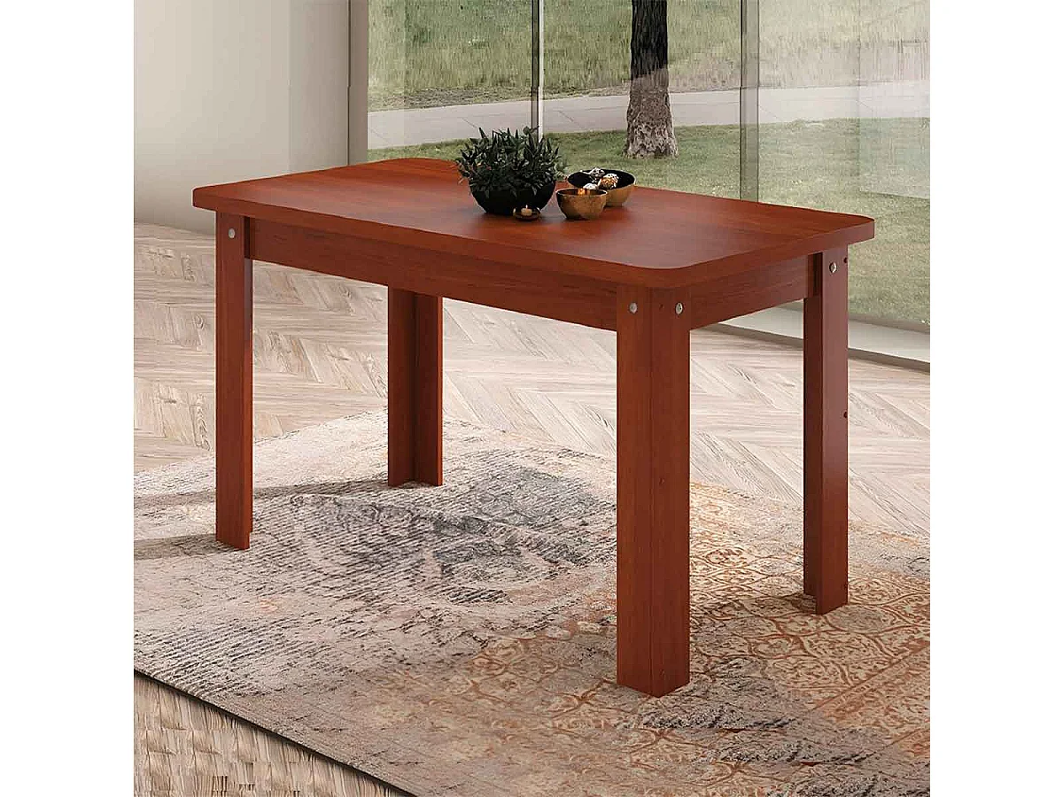 Mesa de comedor Dalas nogal 73,6x140x80 cm