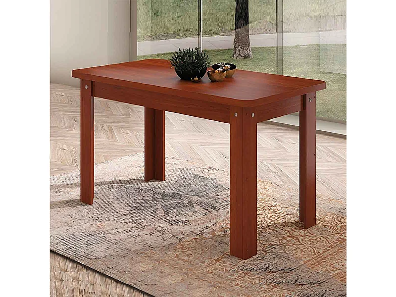 Mesa de comedor Dalas nogal 73,6x140x80 cm