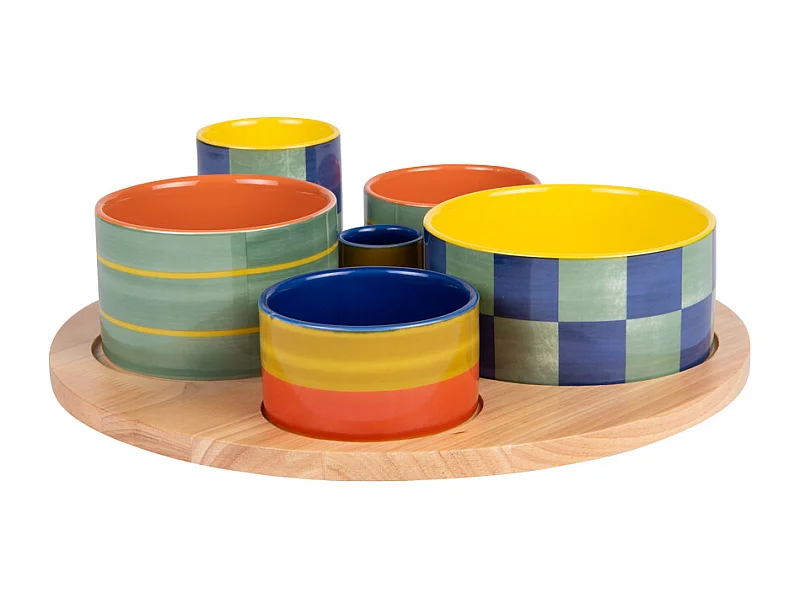 Service apéritif 6 pièces Capri 31cm