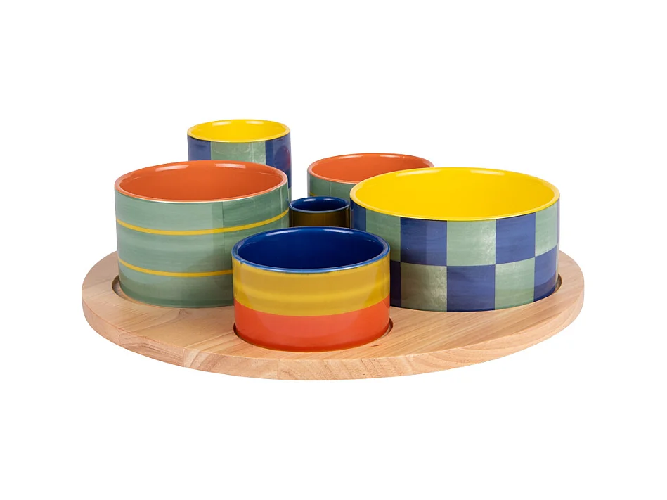 Service apéritif 6 pièces Capri 31cm