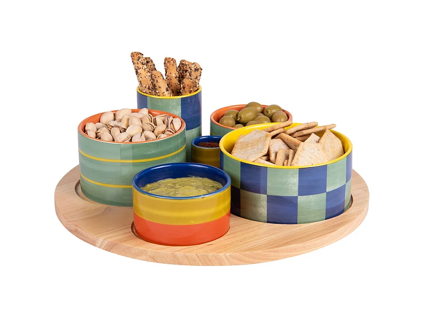 Service apéritif 6 pièces Capri 31cm