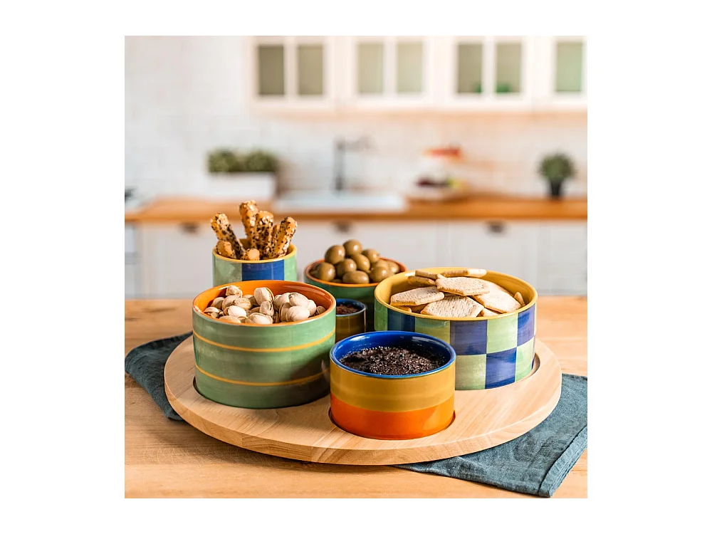 Service apéritif 6 pièces Capri 31cm