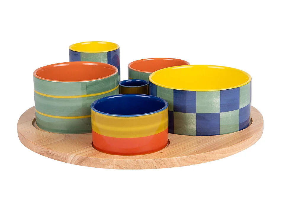 Service apéritif 6 pièces Capri 31cm