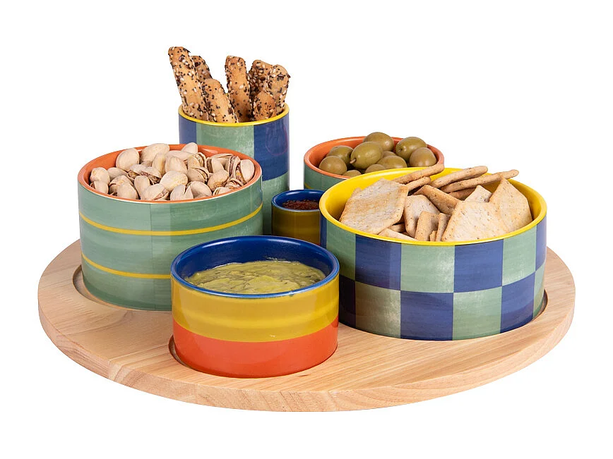 Service apéritif 6 pièces Capri 31cm