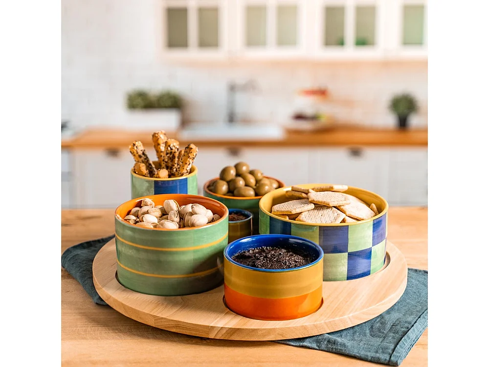 Service apéritif 6 pièces Capri 31cm