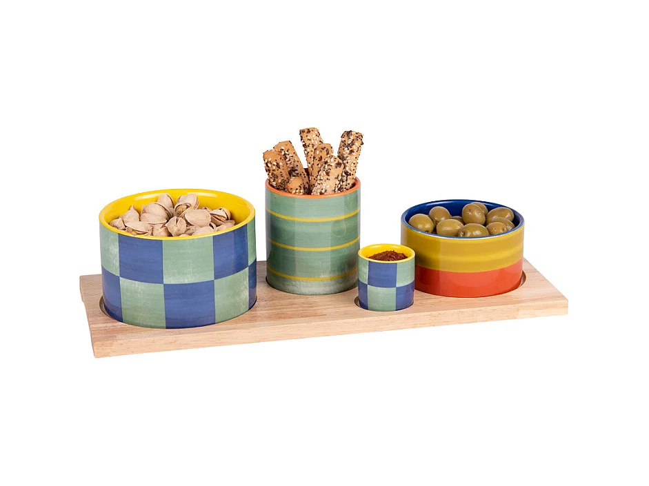 Service apéritif 4 pièces Capri 34,5cm