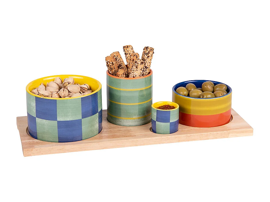 Service apéritif 4 pièces Capri 34,5cm