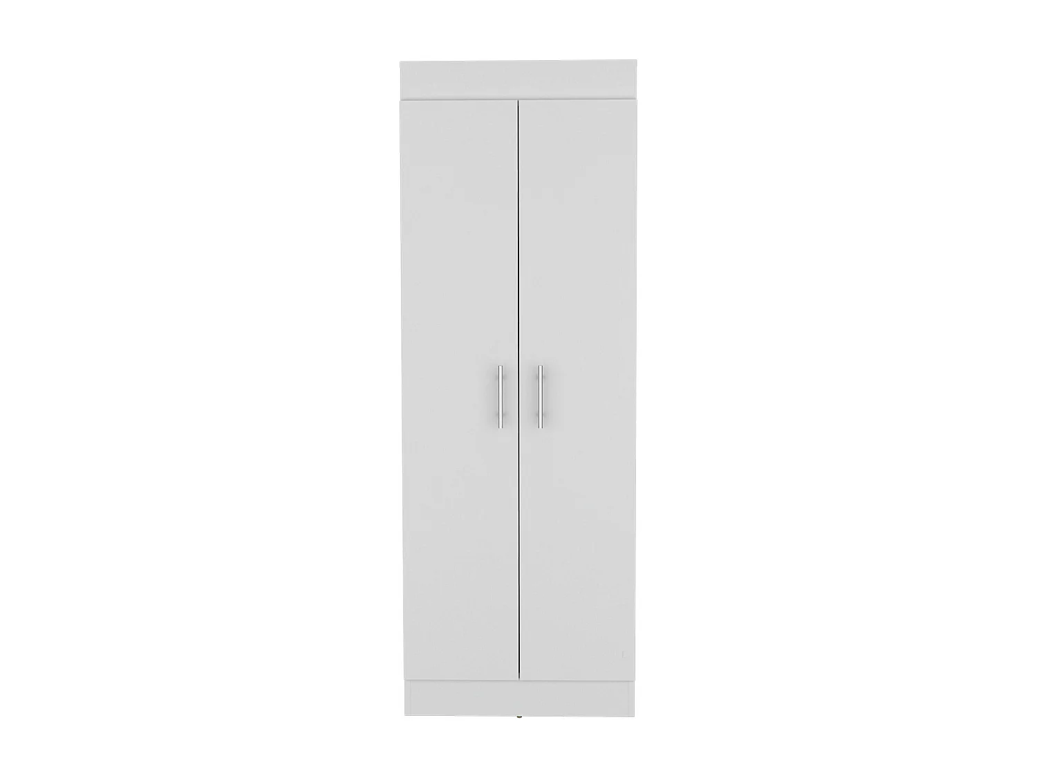 Armadio Nepal in melaminico a 2 ante e 5 ripiani, bianco, 169.9 cm X 60 cm X 30.3 cm